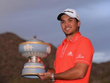 Jason Day with the Walter Hagen Trophy 